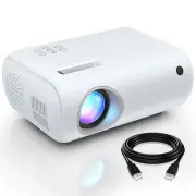 [UK Direct]ClokoWe M8 LED Projector 10000 Lumens Support 1080P Resolution Built-in HiFi Stereo Speaker Portable Smart Ho