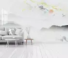3D Landscape Painting Sun Color Self-adhesive Removeable Wallpaper Wall Mural