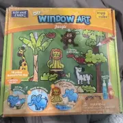 Window Art Jungle Suncatcher Kit | Kids Crafts Supplies | Girls Toys Age 6-8 | A