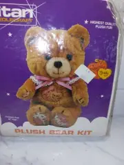 Titan Needlecraft Craft Kit Plush Teddy Beddy Bear Sealed 14 Inch 1987 Vtg Craft