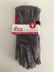 180s Womens Gloves Plush Fleece ALLTouch Tech Gloves Gray Size Small