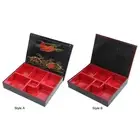 Japanese Bento Box with Lid Snack Serving Tray Japanese Sushi Tray Lunch Bento