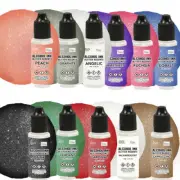 Couture Creations 11x Alcohol Ink - Glitter for Resin Clay Craft - 12ml Dropper