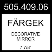 IKEA FARGEK FÄRGEK Decorative Mirror Gray 4 Pack 7 7/8" 505.409.06