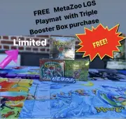 MetaZoo FREE LGS PLAYMAT Bundle Cryptid Nation 2nd, Wilderness UFO Booster Box !