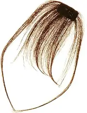AUTSUPPL Clip Bangs Hair Extensions for Women Natural Air Bangs Hairpiece with Temple Light Easy Clip Hair Extensions for Instant Fringe Style