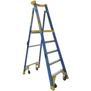 Bailey 5 Step P170-5 Fibreglass Job Station Platform Ladder