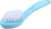 SAFIGLE Double Sided Foot Scrubber Brush Pumice Stone Exfoliator for Pedicure Dead Skin Remover Convenient Foot Care Tool for Smoother Softer Feet Easy to Clean