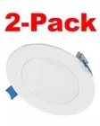 HALO 4 in. Color Selectable Canless Recessed Integrated LED Kit 2-Pack