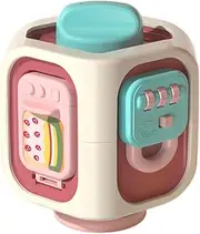 Interactive Sensory Busy Cube, Fine Motor Toy, 3.15x3.12x3.94 Inches Educational Learning Development Cube, Ideal for Toddler, Boys Girls Outdoor Play and Early Skill Building