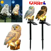 LED Solar Light Owl Powered Garden Lights Waterproof Outdoor Lawn Ornament Lamp