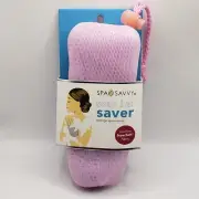 Spa Saavy Soap Bar Saver Bath Supersoft Fabric Holder Purple