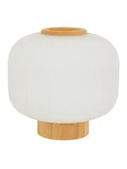 Mele 1 Light Squat Table Lamp in Ash/Frost