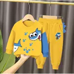 男童毛衣套裝 1-5 歲 BABY SHARK 毛衣套裝慢跑褲兒童服裝 NAYLA FASHION