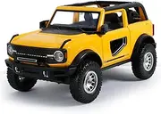 Toy Cars Ford Bronco 1:24 Scale Metal Die-cast Car Pull Back Car Toys Vehicle Truck Toys Gifts for Boys, Girls, and Adults Bronco Car Lovers Collection, Yellow