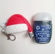 Bath & Body Works Frosted Coconut Snowball Hand Gel & Santa Hat Holder Set.