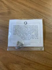 American Girl Doll Felicity Shiny Bit Coin With Original Paper Card Vtg Retired