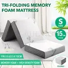Single Folding Memory Foam Mattress Camping Trifold Sofa Bed Sleeping Floor Mat