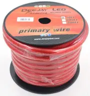 Deejay LED TBH050REDCOPPER 0 Gauge 50ft Red Pure Copper