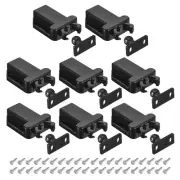 Push Latch Touch Latch 8Pcs Push to Open Door Latch Self-Locking Latches, Black