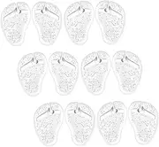 Self Adhesive Gel Thong Sandals Grip Pads Non Slip Toe Protectors for Comfortable Gel Cushions to Foot and Reduce Friction