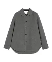 Jil Sander Long-Sleeved Buttoned Overshirt IT50,IT48,IT46 pebble color