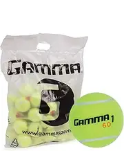Gamma Beginner Child or Adult Training (Transition) Practice Tennis Balls: Orange 60 or Green 78 Dot (25%-50% Slower Ball Speed) - 12, 36, 48, 60 Pack Sizes