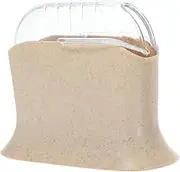 Cabilock Suction Cup Rice Spoon Holder Mount Storage Box for Rice Spoons Easy Install Non Stick Rice Scoop Rest Elegant Frosted Design Convenient Kitchen Organizer