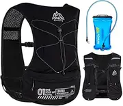 AWKSPORTS 5L Running Hydration Vest Backpack for Men Women, Adjustable & Lightweight, Front & Back Pockets for Essential Storage