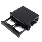 Drink Cup Holder Storage Box Plastic Car Double Din Radio Dashboard Installation (for: Audi)