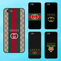 在飛比找蝦皮購物優惠-Oppo F7 青年手機殼黑色邊框 Gucci 品牌時尚