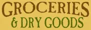 Reusable Mylar Stencil 8675 KF 8"x24" GROCERIES & DRY GOODS
