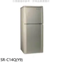 在飛比找蝦皮商城優惠-聲寶【SR-C14Q(Y9)】140公升雙門冰箱晶鑽金