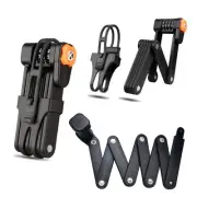 Folding Bike Lock, Compact Bike Lock for Bicycle Scooter Motorcycle Chain Loc...