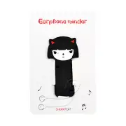 2 PCS Headphones Earphones Cable Cord Wrapping Winder Organizer Soft Cute Holder