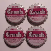 Vintage Crush Grape 4 Pack.. cork... unused... Soda bottle Caps