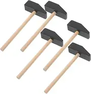 Sosoport 5pcs Wooden Hammers for Educational DIY for Home and School Activities Enhances Motor Skills and Imagination Mini Mallet for Creative Projects