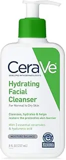 [CeraVe] Facial Cleanser, Hydrating Cleanser, 8 Ounce
