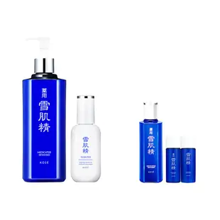 KOSE 高絲 雪肌精 大容量補水滋潤組(雪肌精一般型500ml+舒芙蕾精華乳140ml)