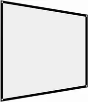 Richer-R Projector Screen, 60-100 Inch 16x9 Projector Screen Rear Projection Screen,Portable Foldable Non-Crease Projector Curtain Screen 4:3 for Outdoor Camping Movie Open-air