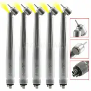 5 NSK Style Dental LED 45° degree High Speed Handpiece E-generator Turbine 4Hole