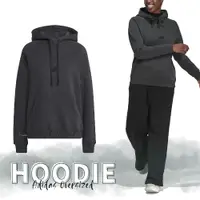 在飛比找PChome24h購物優惠-adidas 帽T Oversized 深灰 連帽上衣 抽繩