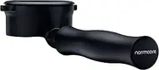[Normcore] 58mm Bottomless Naked Portafilter Fits Breville Dual Boiler BES900XL, BES920XL, BES980XL, BES990BSS, Titanium PVD Coating Head with Black Anodized Aluminum Handle, 18g Filter Basket Included