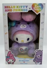 My Melody x Share Bear Hello Kitty 10.5 Inch Plush Collector Sealed In Box New