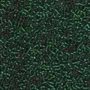 Silver-Lined Green Miyuki Delica Beads 10/0 (DBM0148-TB)