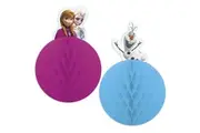 Frozen Tissue Paper Honeycomb Party Decoration (Pack of 2) (Purple/Blue/White) (One Size)