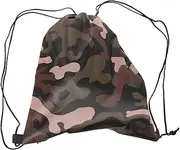 BIUDECO 2Pcs Drawstring Storage Bag Capacity Gym Backpack for Men and Women Durable Drawstring Pouch for Sports Travel and Daily Use Stylish Camo Design