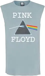 [Amplified] Mens Dark Side Of The Moon Pink Floyd Sleeveless Tank Top