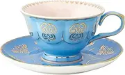 [Pretty Little Teacups] Cup and Saucer Set Blue and Pink in Gift Box