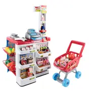 Kids Supermarket 24 Piece Playset - Cash Register & Trolley